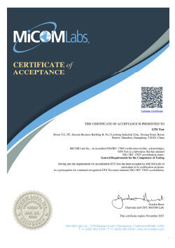 China Global United Technology Services Co.,Ltd. certification